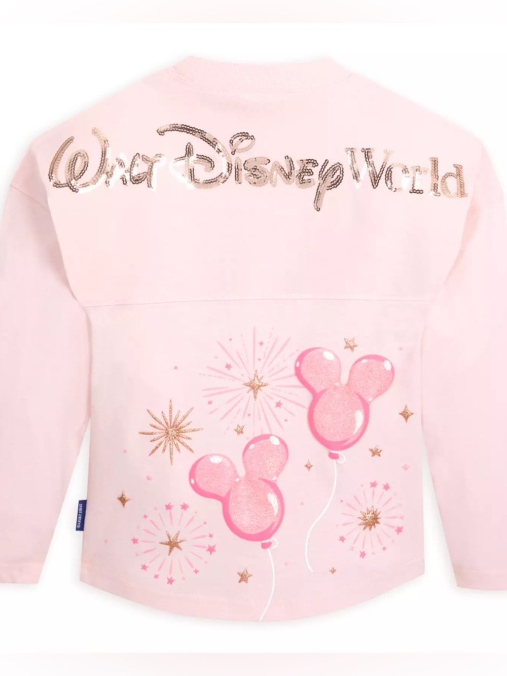 Walt Disney World Pink Sequin Puffy Balloon Spirit Jersey Women’s size small